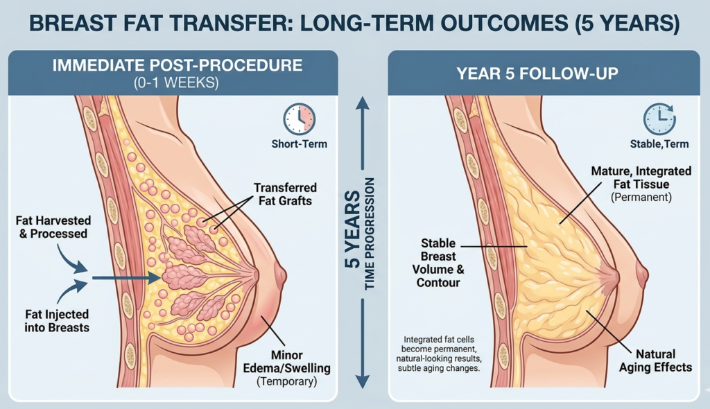 Breast Fat Transfer After 5 Years